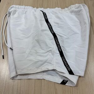 Calvin Klein White Swim shorts Men Size 2XL